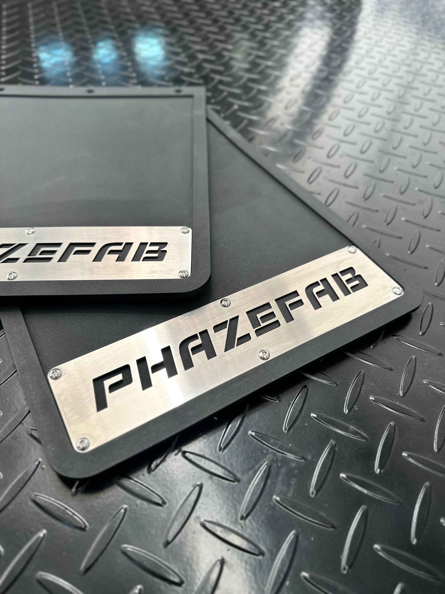 Phaze Fab stainless plated mudflaps