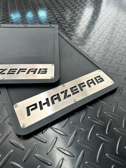 Phaze Fab stainless plated mudflaps