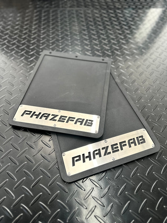 Phaze Fab stainless plated mudflaps